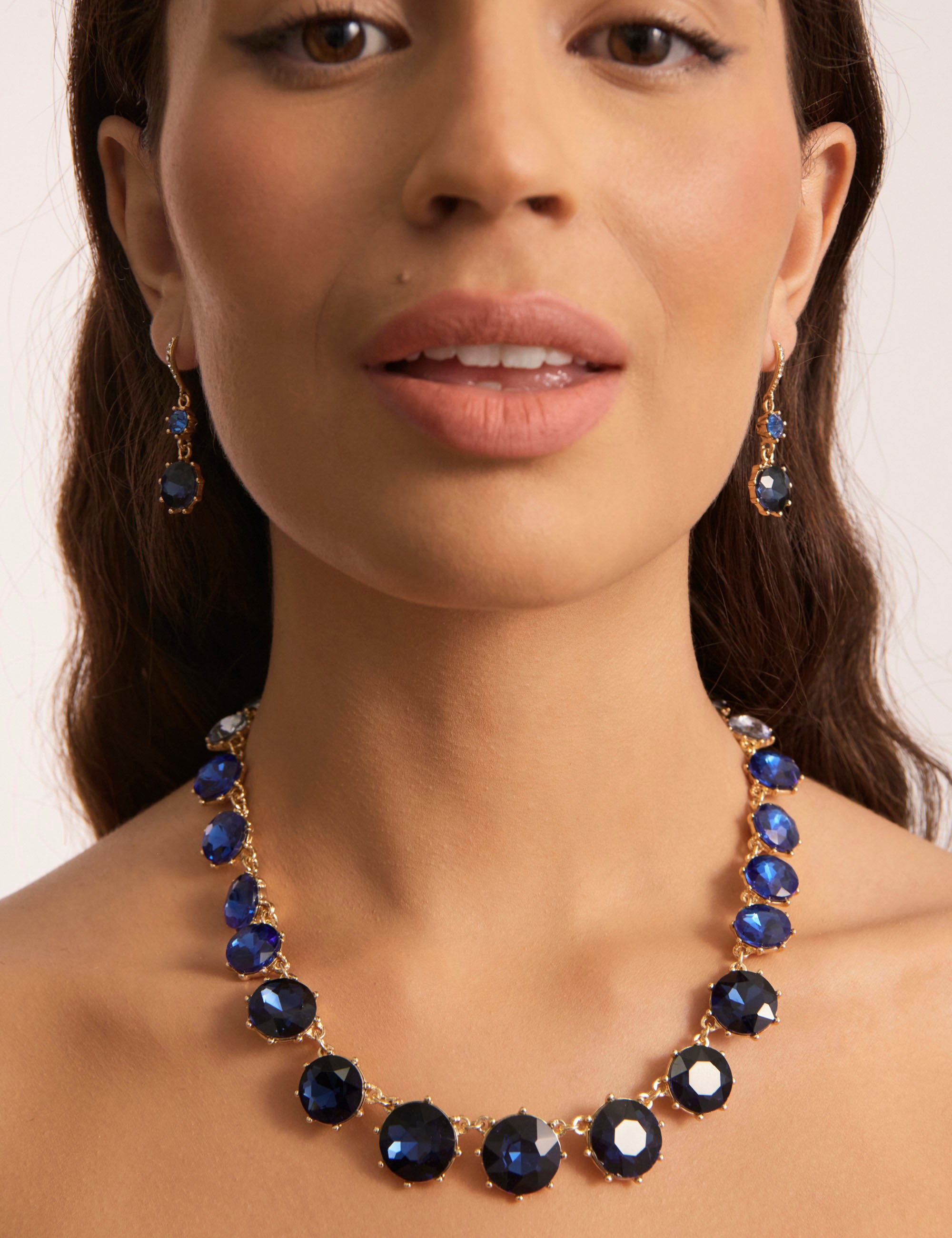 Big stone on sale necklace set