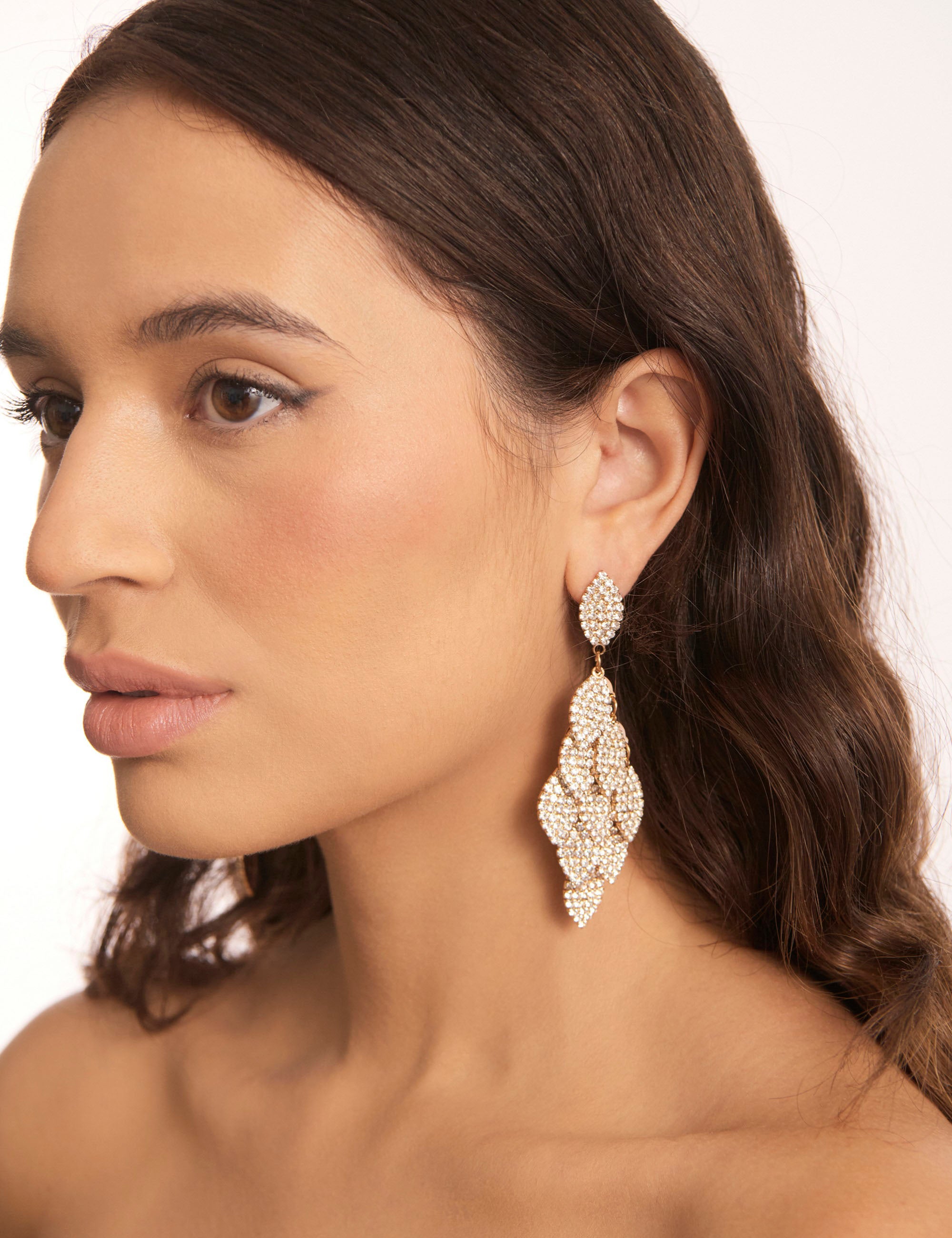 Amazon.com: Bohemian Multi Layered Filigree Leaves Dangle Drop Long  Statement Earrings: Clothing, Shoes & Jewelry