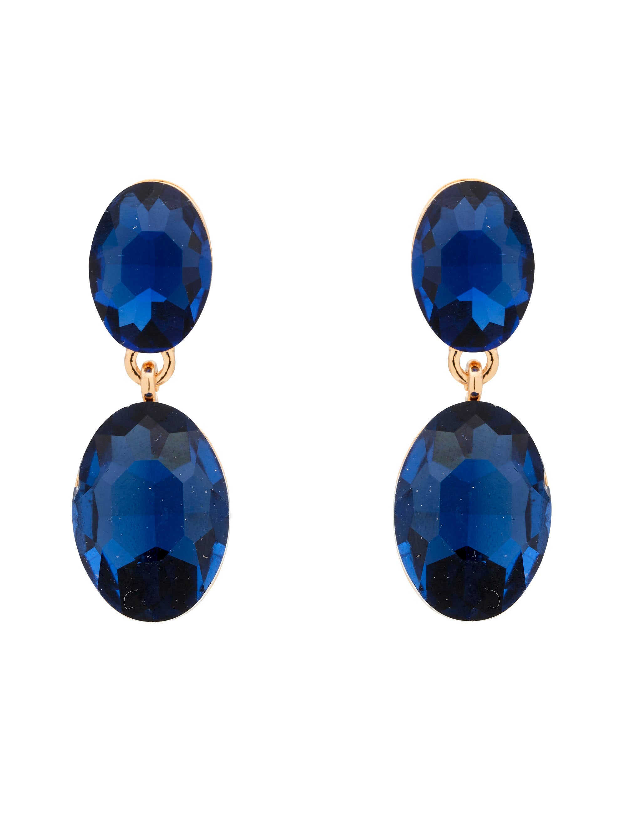 Blue kundan jhumka – Meenay